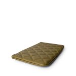 23A Green Caviar Quilted Crystal CC Small Classic O Case Pouch - Image 9