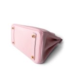 Birkin 25 Rose Sakura Swift Gold Plated X Stamp - Image 11