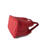 Picotin Lock 22 Rouge Vif Clemence Gold Plated U Stamp - Image 12