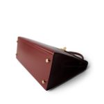 Vintage Kelly 28 Rouge H Box Calfskin Gold Plated (W) Stamp - Image 11