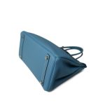 Birkin 30 Blue Jean Togo Palladium Plated [E] Stamp - Image 8