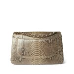 Gold Python Jumbo Classic Flap Light Gold Hardware - Image 5