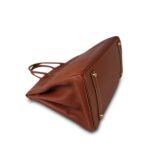 Birkin 35 Brown Veau Togo Gold Plated D Square Stamp - Image 18