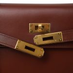 Kelly Sellier 32 Brown Box Calfskin Gold Plated [B] Stamp - Image 18