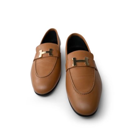Hermès Paris Loafers Gold Size 39