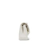 22S White Caviar Quilted Classic Flap Small LGHW - Image 7