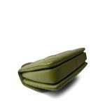 Dark Green Lambskin Quilted Trendy CC Small Light Gold Hardware - Image 7