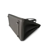 SOLD Birkin 25 Etain Togo Palladium Plated U Stamp - Image 11
