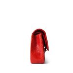 Red Python Medium Classic Double Flap LGHW - Image 7