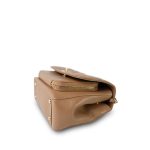 Dark Beige Caviar Quilted Business Affinity Medium Flap Light Gold Hardware - Image 8