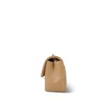 Beige/Black Bi-Color Lambskin Quilted Mini Rectangular Flap Light Gold Hardware - Image 2