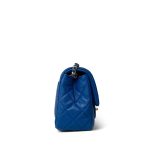 22B Blue Pearl Crush Mini Square Flap Aged Gold Hardware - Image 6