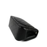 24B Black Lambskin Quilted Mini Square Flap Light Gold Hardware - Image 6
