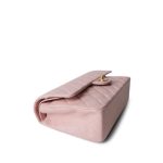 Vintage Light Pink Lambskin Quilted Medium Classic Flap Aged Gold Hardware - Image 7