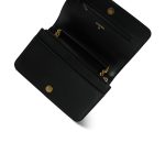 Black Caviar Quilted Boy Wallet on Chain (WOC) Aged Gold Hardware - Image 12