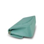 20c Tiffany Blue Caviar Quilted Small Classic Flap LGHW - Image 11