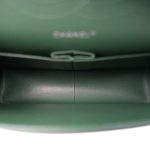 19B Dark Green Lambskin Quilted Classic Flap SHW - Image 12