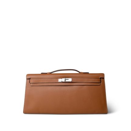 Kelly Cut Longue Clutch Swift Gold Palladium Plated [L] Stamp
