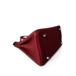 Birkin 25 Rouge Grenat Togo Palladium Plated D Stamp - Image 8
