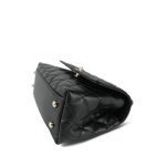 24A Black Caviar Quilted Small Coco Handle Light Gold Hardware - Image 3