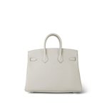 Birkin 25 Beton Togo Palladium Plated D Stamp - Image 8
