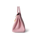 Birkin 25 Rose Sakura Swift Gold Plated X Stamp - Image 4