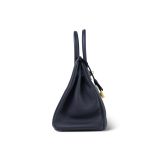 Birkin 30 Bleu Indigo Veau Togo Gold Plated X Stamp - Image 10