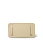Birkin 25 Parchemin / Light Beige Togo Palladium Plated M Square Stamp - Image 8