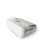 White Caviar Quilted Classic Flap Medium Silver Hardware - Image 5