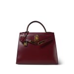 Kelly Sellier 28 Rouge H Box Calfskin Gold Plated (R) Stamp - Image 17