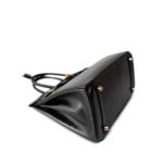 Birkin 30 Black Box Calfskin Gold Plated G Square Stamp - Image 7