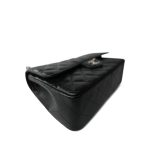 Black Caviar Quilted Jumbo Classic Flap Silver Hardware - Image 7
