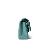 Tiffany Blue Caviar Chevron Quilted Classic Flap Small LGHW - Image 9