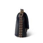 Navy Caviar Quilted CC You Flap Bag Mini GHW - Image 4