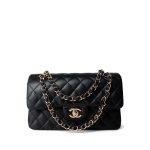 21B Black Lambskin Quilted Classic Flap Small Rose Gold Hardware - Image 10