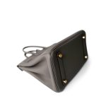 Birkin 25 Etain Togo Gold Plated Y Stamp - Image 10