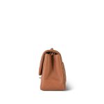 Caramel Lambskin Quilted Mini Square Flap Light Gold Hardware - Image 3