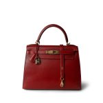 Kelly Sellier 28 Rouge Garange Courchevel Gold Plated G Square Stamp