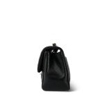 24B Black Lambskin Quilted Mini Square Flap Light Gold Hardware - Image 2