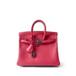 Birkin 25 Rose Lipstick Tadelakt Palladium Plated [R] Stamp - Image 13