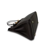 Birkin 30 Ebene Barenia Faubourg Gold Plated Z Stamp - Image 15