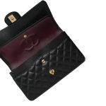 Black Caviar Quilted Classic Flap Medium GHW - Image 9