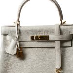 Kelly 28 Retourne Craie Clemence Gold Plated C Stamp - Image 6