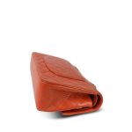 Orange Lambskin Quilted Medium Classic Flap Gold Hardware - Image 10