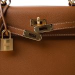 Kelly Sellier 25 Gold Veau Epsom Gold Plated Z Stamp - Image 8
