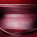 Kelly 28 Rouge H Chamonix White Stitching Gold Plated E Square Stamp - Image 11