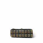 19A Egyptian Tweed Quilted Mini Rectangular Flap Light Gold Hardware - Image 3
