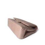 Iridescent Light Pink Python Classic Flap Jumbo LGHW - Image 8