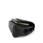 20B Black Caviar Quilted Business Affinity Flap Small Light Gold Hardware - Image 7