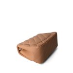 18S Beige Caviar Quilted Mini Square Flap Light Gold Hardware - Image 8